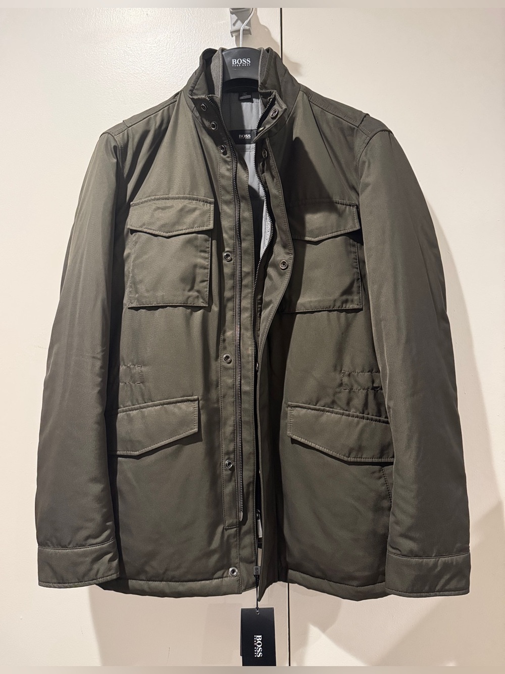 Hugo Boss Centin Field Jacket in Dark Beige, 40R